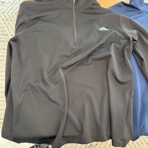 adidas Lightweight Black and Blue Shirt Jacket